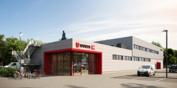 Visualisierung der geplanten Würth Hauptniederlassung in Königs Wusterhausen; Grafik: HÖRMANN BauPlan