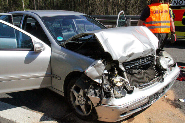 Verkerhrsunfall A13 bei Teupitz; Foto: Blaulichtreport Lausitz