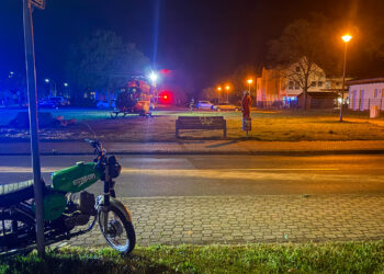 Unfall in Guben; Foto_ Blaulichtreport Lausitz
