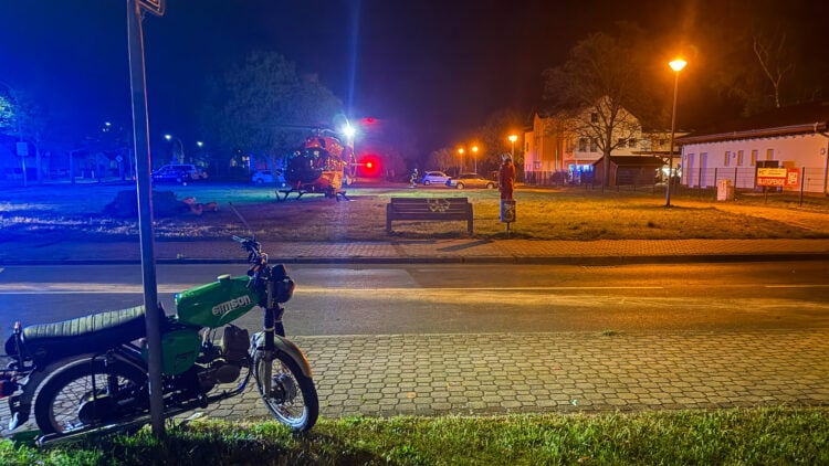 Unfall in Guben; Foto_ Blaulichtreport Lausitz