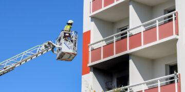 Wohnungsbrand in Cottbus Schmellwitz; Foto: Blaulichtreport Lausitz