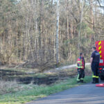 Brand in Freienhufen; Foto: Blaulichtreport Lausitz