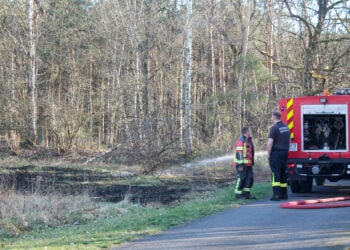 Brand in Freienhufen; Foto: Blaulichtreport Lausitz