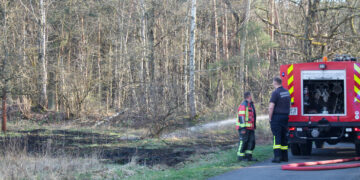 Brand in Freienhufen; Foto: Blaulichtreport Lausitz