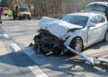 Verkehrsunfall in Lauchhammer; Foto: Blaulichtreport Lausitz