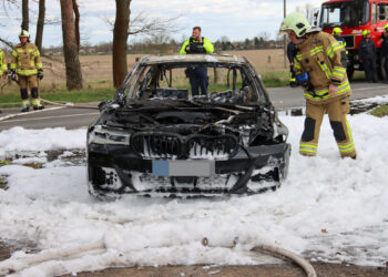 PKW Brand bei Terpe; Foto: Blaulichtreport Lausitz