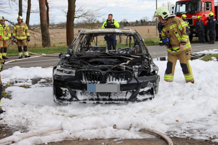 PKW Brand bei Terpe; Foto: Blaulichtreport Lausitz