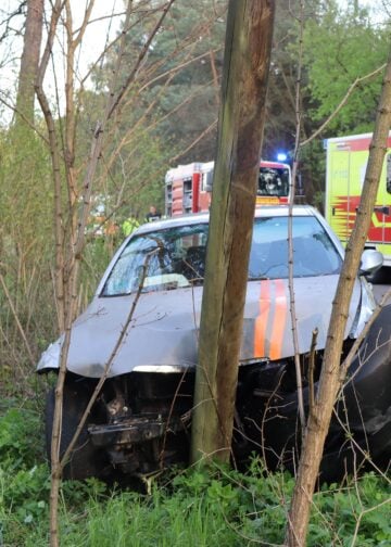 Verkehrsunfall bei Guben; Foto: Blaulichtreport Lausitz