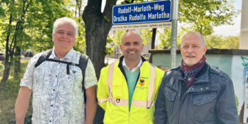 v. l. n. r. Hr. Schmidt, Hr. Richter, Hr. Haase©Stadt Lübben, B. Möbes