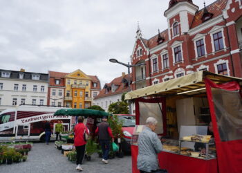 Kostenfreie Fahrradcodierung auf Wochenmarkt in Finsterwalde