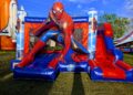 Spiderman bei den Hüpfburgentagen Cottbus 2025