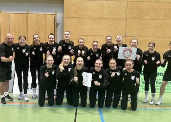 Die U18-Volleyballerinnen des SV Energie Cottbus werden 6. bei der deutschen Meisterschaft; Foto: SV Energie Cottbus