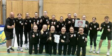 Die U18-Volleyballerinnen des SV Energie Cottbus werden 6. bei der deutschen Meisterschaft; Foto: SV Energie Cottbus
