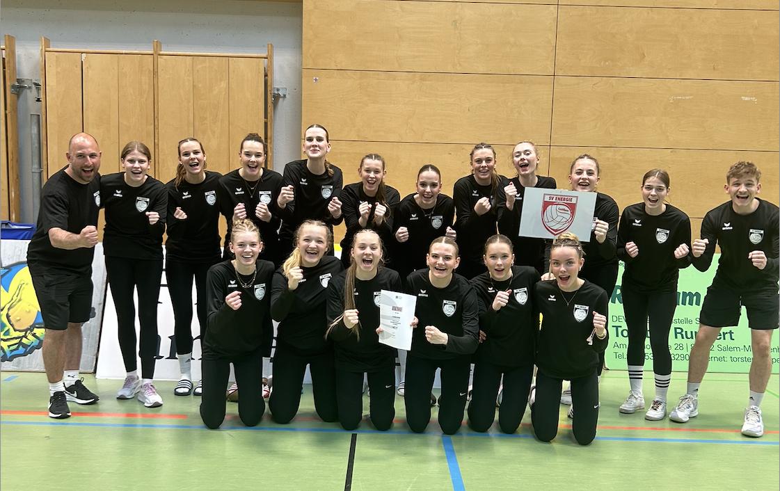 Die U18-Volleyballerinnen des SV Energie Cottbus werden 6. bei der deutschen Meisterschaft; Foto: SV Energie Cottbus