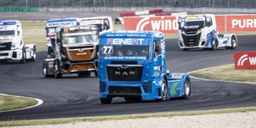 René Reinert gewinnt Heimrennen im Truckracing am Lausitzring; Foto: Márta Bóta