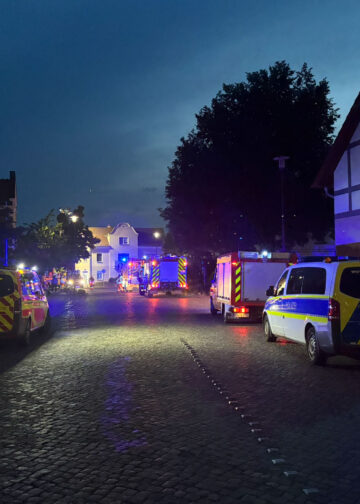 Zimmerbrand in Großräschen; Foto: Blaulichtreport Lausitz