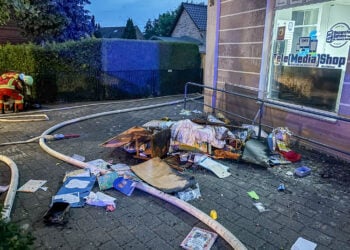 Zimmerbrand in Großräschen; Foto: Blaulichtreport Lausitz