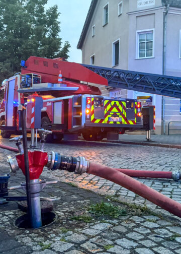 Zimmerbrand in Großräschen; Foto: Blaulichtreport Lausitz