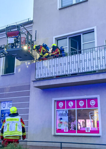 Zimmerbrand in Großräschen; Foto: Blaulichtreport Lausitz