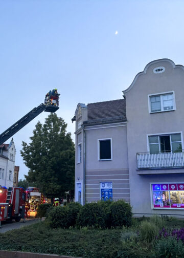 Zimmerbrand in Großräschen; Foto: Blaulichtreport Lausitz