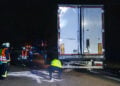 Verkehrsunfall auf der A13 zwischen Duben und Lübbenau; Foto: Blaulichtreport Lausitz