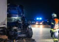 Verkehrsunfall auf der A13 zwischen Duben und Lübbenau; Foto: Blaulichtreport Lausitz