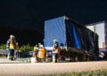 Verkehrsunfall auf der A13 zwischen Duben und Lübbenau; Foto: Blaulichtreport Lausitz
