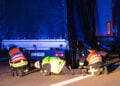 Verkehrsunfall auf der A13 zwischen Duben und Lübbenau; Foto: Blaulichtreport Lausitz