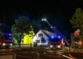 Stallbrand in Lauchhammer; Foto: Blaulichtreport Lausitz