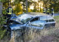 Tödlicher Verkehrsunfall zwischen Guhrow und Werben; Foto: Blaulichtreport Lausitz