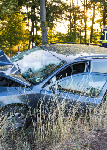 Tödlicher Verkehrsunfall zwischen Guhrow und Werben; Foto: Blaulichtreport Lausitz