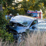 Tödlicher Verkehrsunfall zwischen Guhrow und Werben; Foto: Blaulichtreport Lausitz