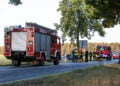 Tödlicher Verkehrsunfall zwischen Guhrow und Werben; Foto: Blaulichtreport Lausitz