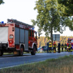 Tödlicher Verkehrsunfall zwischen Guhrow und Werben; Foto: Blaulichtreport Lausitz