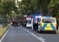 Tödlicher Verkehrsunfall zwischen Guhrow und Werben; Foto: Blaulichtreport Lausitz