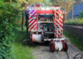 PKW-Brand in Cottbus; Foto: Blaulichtreport Lausitz