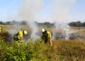 Brand am Flugplatz Cottbus; Foto: Blaulichtreport Lausitz