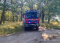 Strohballenbrand in Briesen: Foto: Blaulichtreport Lausitz