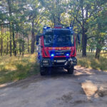 Strohballenbrand in Briesen: Foto: Blaulichtreport Lausitz