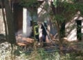Strohballenbrand in Briesen: Foto: Blaulichtreport Lausitz