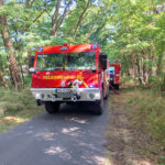 Strohballenbrand in Briesen: Foto: Blaulichtreport Lausitz