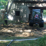 Strohballenbrand in Briesen: Foto: Blaulichtreport Lausitz