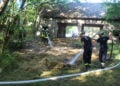 Strohballenbrand in Briesen: Foto: Blaulichtreport Lausitz