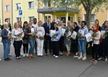 Elbe-Elster-Landrat Jaschinski begrüßt Neubürger in Herzberg persönlich