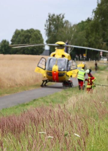 Verkehrsunfall auf der B96 bei Wormlage; Foto: Blaulichtreport Lausitz