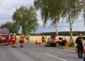 Verkehrsunfall auf der B96 bei Wormlage; Foto: Blaulichtreport Lausitz