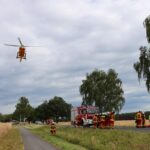 Verkehrsunfall auf der B96 bei Wormlage; Foto: Blaulichtreport Lausitz