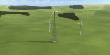 Bild: Visualisierung des GICON-Höhenwindrads (Bild: GICON)