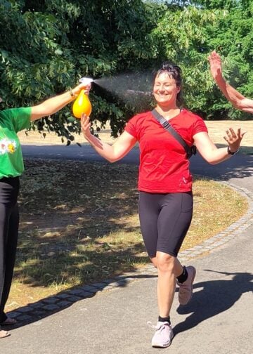 eG Wohnen Charity Lauf mit Abkühlung