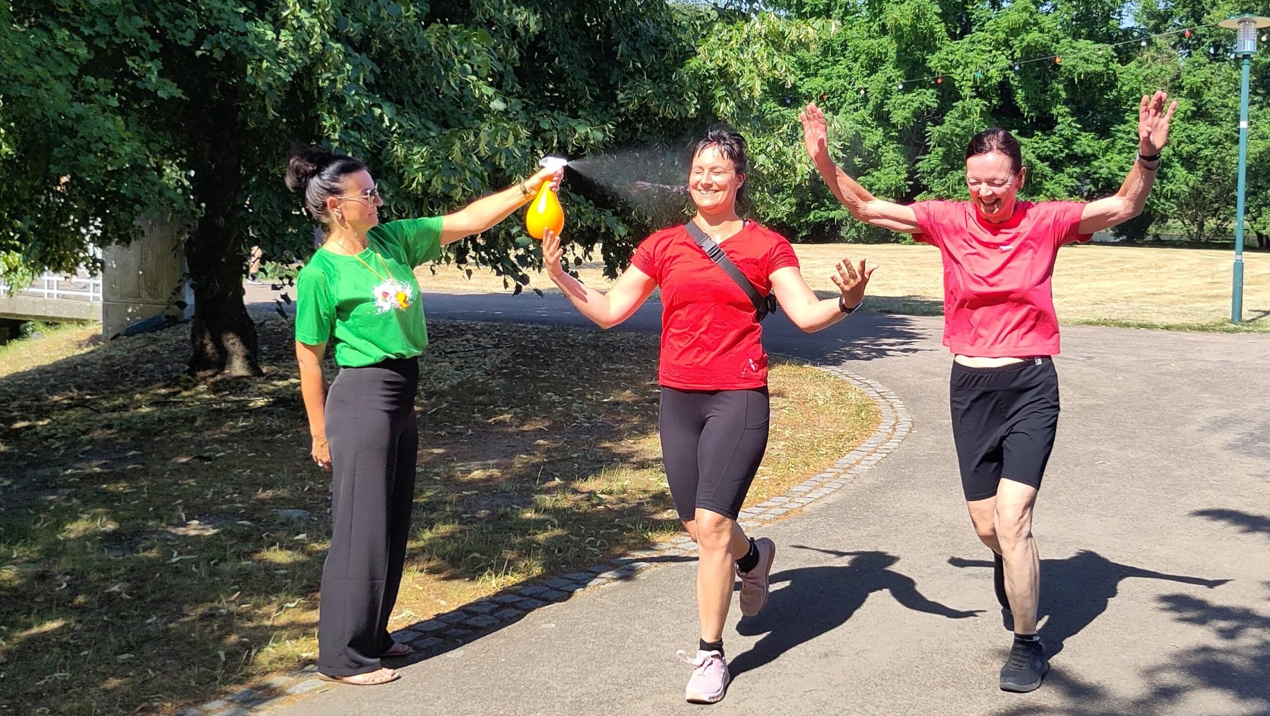 eG Wohnen Charity Lauf mit Abkühlung